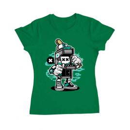 Tricou adler dama game on 2 verde mediu