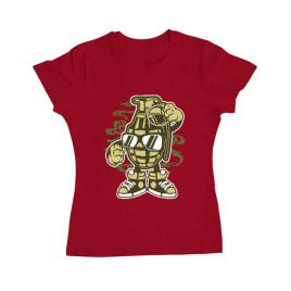 Tricou adler dama grenade rosu