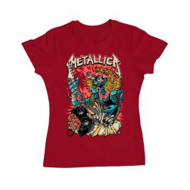 Tricou adler dama heavy guitar rosu