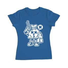 Tricou adler dama money takers albastru azuriu