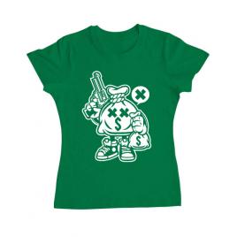 Tricou adler dama money takers verde mediu