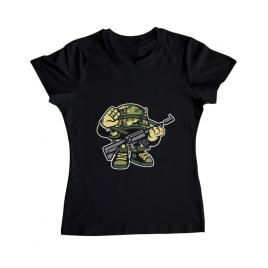 Tricou adler dama soldier negru