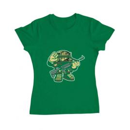 Tricou adler dama soldier verde mediu