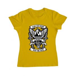 Tricou adler dama torch galben