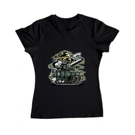 Tricou adler dama war tank negru