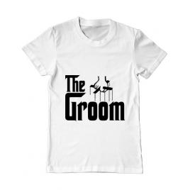 Tricou mire adler the groom alb