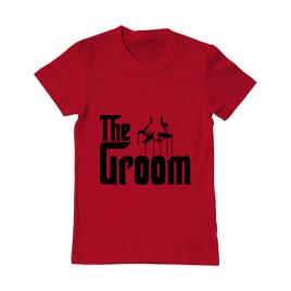 Tricou mire adler the groom rosu