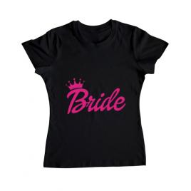 Tricou mireasa adler barbie bride negru