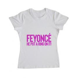 Tricou mireasa adler feyonce alb
