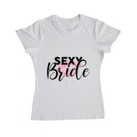 Tricou mireasa adler sexy bride alb