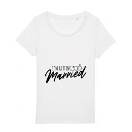 Tricou mireasa stanley stella im getting married alb