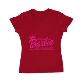 Tricou petrecerea burlacitelor adler come on barbie rosu