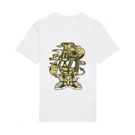 Tricou stanley stella barbat grenade alb
