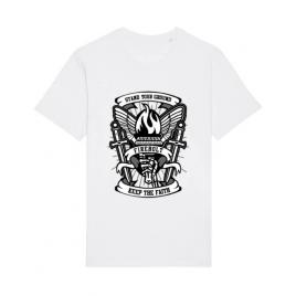 Tricou stanley stella barbat torch alb
