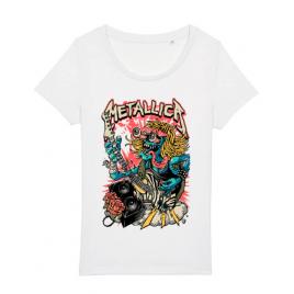 Tricou stanley stella dama heavy guitar alb