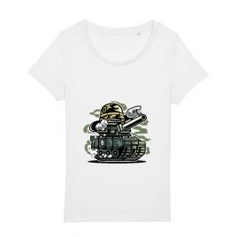 Tricou stanley stella dama war tank alb