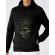 Hoodie barbat cu gluga hourglass negru