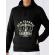 Hoodie barbat cu gluga old classic barber negru