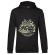 Hoodie barbat cu gluga rockabilly hotrod negru