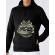 Hoodie barbat cu gluga rockabilly hotrod negru