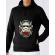 Hoodie barbat cu gluga sugar skull trooper negru