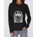 Hoodie dama cu gluga axe negru