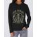 Hoodie dama cu gluga fight for glory negru