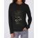 Hoodie dama cu gluga hourglass negru