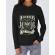 Hoodie dama cu gluga in barbers we trust negru