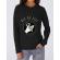 Hoodie dama cu gluga key of life negru