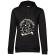 Hoodie dama cu gluga lets ride bike negru