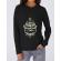Hoodie dama cu gluga lighthouse negru