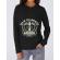 Hoodie dama cu gluga old classic barber negru