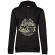 Hoodie dama cu gluga rockabilly hotrod negru