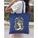 Sacosa din panza heart and anchor albastru regal