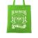 Sacosa din panza in barbers we trust verde mar