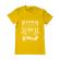 Tricou adler barbat in barbers we trust galben