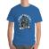 Tricou adler barbat lets ride bike albastru azuriu