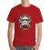 Tricou adler barbat sugar skull trooper rosu