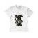 Tricou adler copil hourglass alb