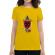 Tricou adler dama hard to kill galben