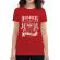 Tricou adler dama in barbers we trust rosu