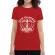 Tricou adler dama old classic barber rosu