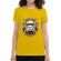 Tricou adler dama sugar skull trooper galben