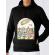 Hoodie barbat cu gluga asteroid negru
