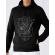 Hoodie barbat cu gluga ok but first coffee negru