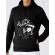 Hoodie barbat cu gluga relax negru
