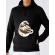 Hoodie barbat cu gluga the great wave off coffee negru