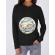 Hoodie dama cu gluga asteroid day negru