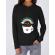 Hoodie dama cu gluga coffeemagination negru